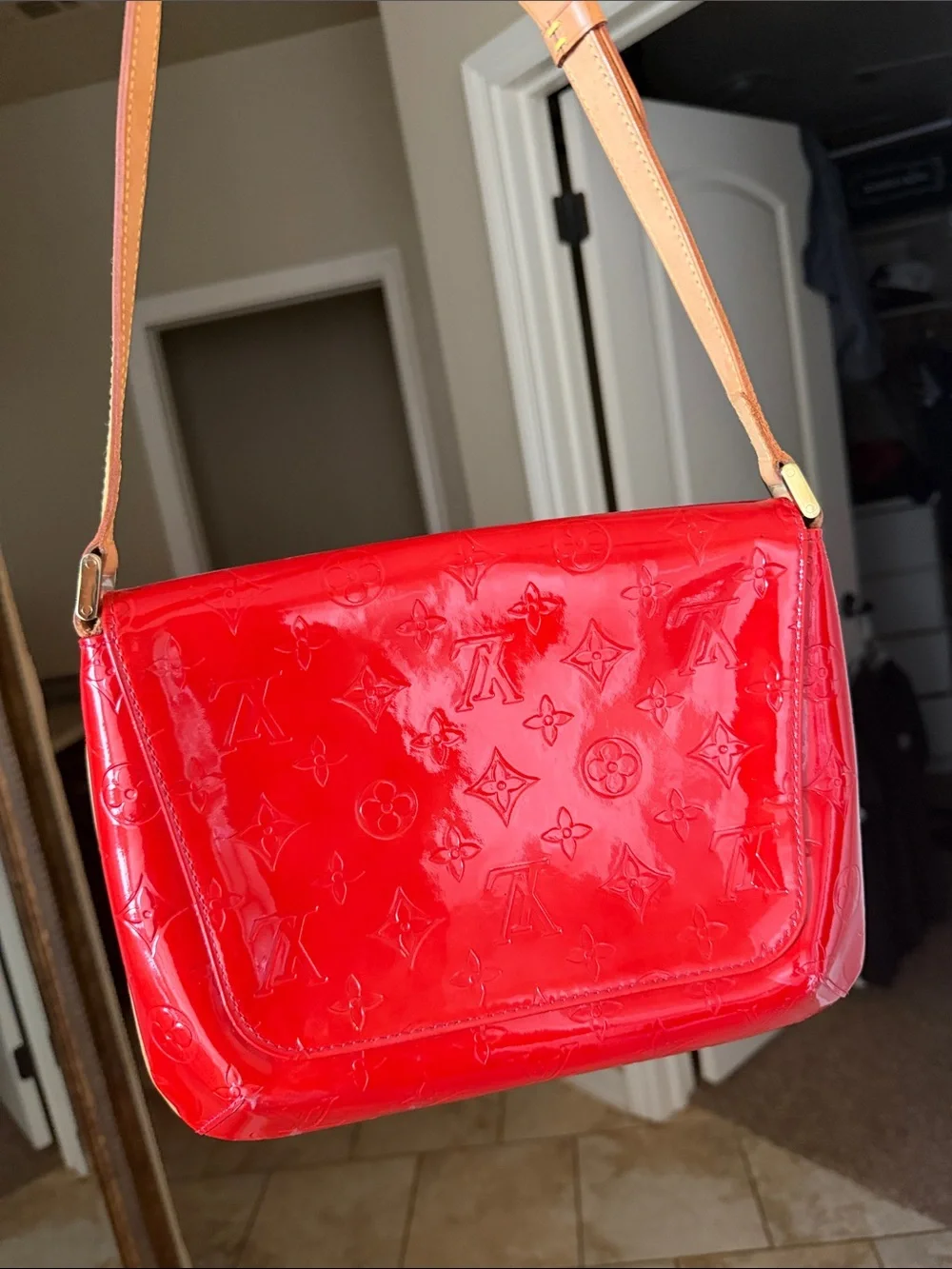 Vintage Louis Vuitton red orange